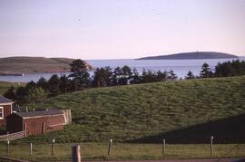 Farm and view toward Broad Cove