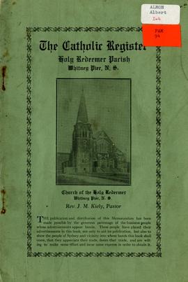 The Catholic Register, Holy Redeemer Church, Whitney Pier, N.S.