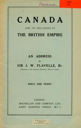 Canada and its relations to the British Empire