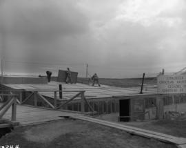 Removal of shed over N 1/2 Chateau St. Louis, facing West