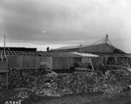 Removal of shed over N 1/2 Chateau St. Louis, facing West