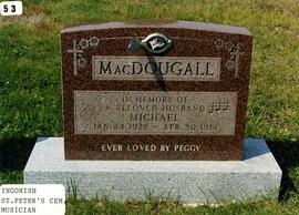 Michael MacDougall, Gravestone