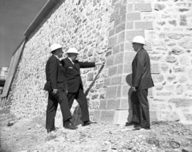 Dominion, Provincial, and Cape Breton Presidents of Tourism Association visiting Fortress