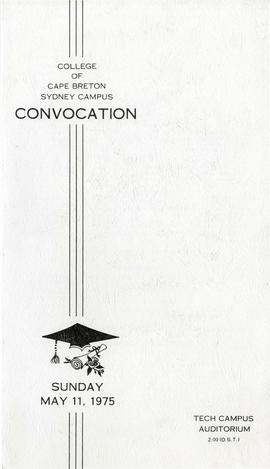 Program for the 1975 Convocation