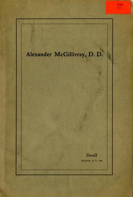 Reverend Alexander McGillivray, D.D.