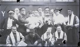 Group of men dressed for a play: Photograph 1