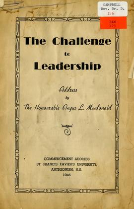 The Challenge to leadership